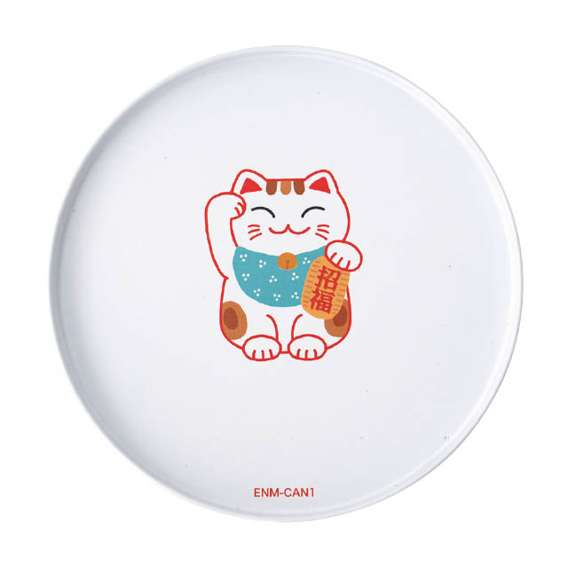 えんぎものギフト缶-1/招きねこ 直径108×H76