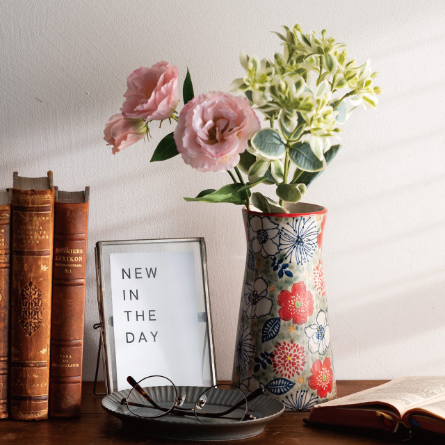 ハンドメイドプリントフラワーベース-48【3/3発売予定】 FB48 直径95(75)×H180