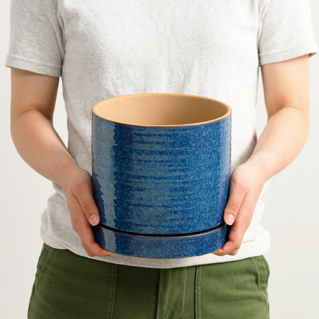 ハンドメイドアートフラワーポット-37 直径200(170)×H180(5寸)