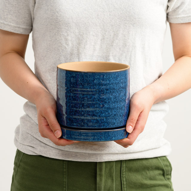 ハンドメイドアートフラワーポット-38 直径150(130)×H135(4寸)