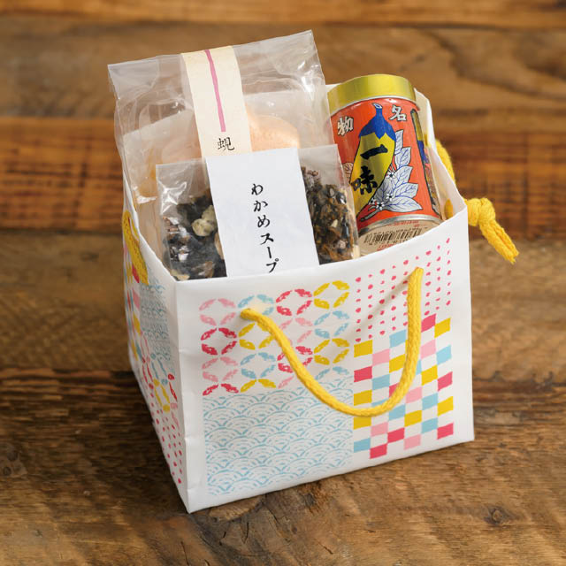 和模様キューブバッグ-2/カラフル カラフル W120×D90×H120