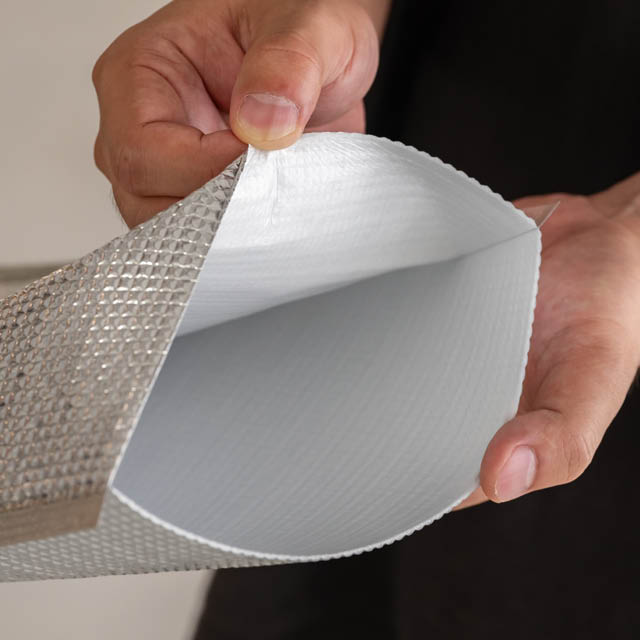 無地シルバーフラットクールバッグ-3 W265×H325