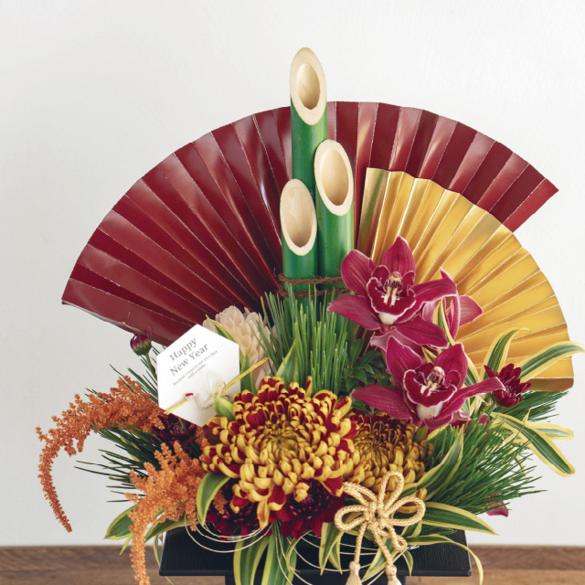 扇フラワーピック-5/特大 W400×H250(全長470)