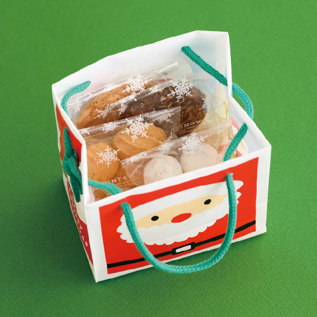 クリスマスハッピーサンタ&スノーマンキューブバッグ-2 W120×D90×H120