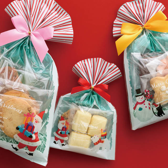 クリスマスオイルパステルOPPギフトバッグ-4 W120×H180