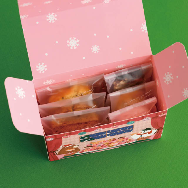 スイーツクリスマスギフトボックス-M(W168×D84×H120): ギフト