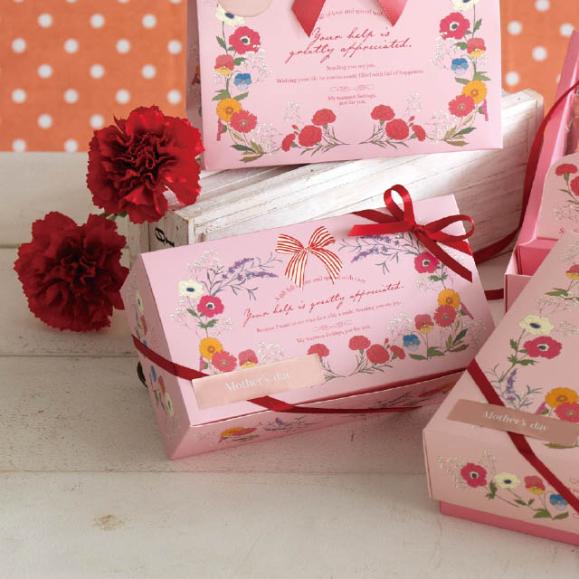 ブルーミーフラワーギフトボックス-M W190×D105×H60