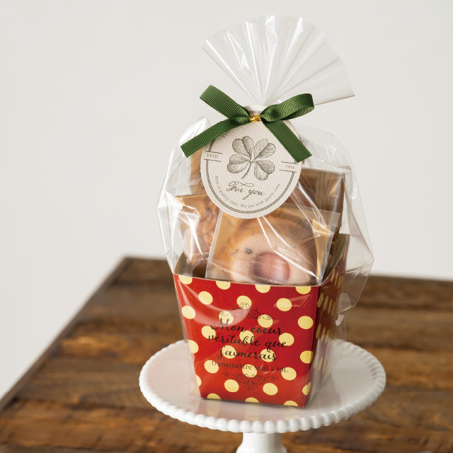 ポルカドットペーパートレイ-1/レッド ポルカドット-レッド W90(65)×D90(65)×H85