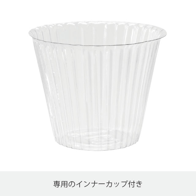 ハートフルベアアレンジカバーポット-2 ブルー W218(70)×D95×H252