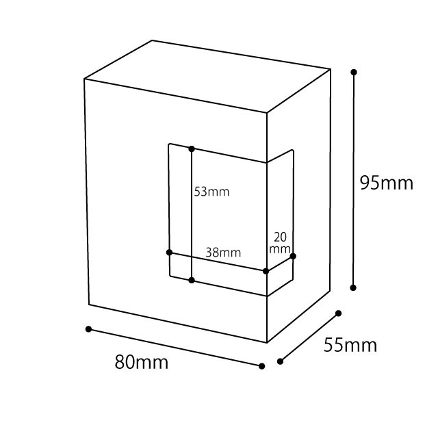 クリスマス窓付ボックス/サンタ-S(W80×D55×H95 サンタ): 廃番