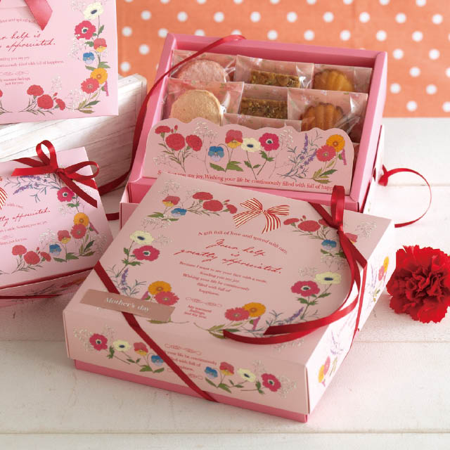 ブルーミーフラワーギフトボックス-L W203×D190×H62