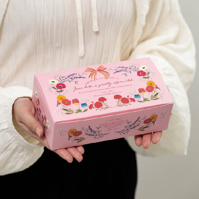 ブルーミーフラワーギフトボックス-M W190×D105×H60