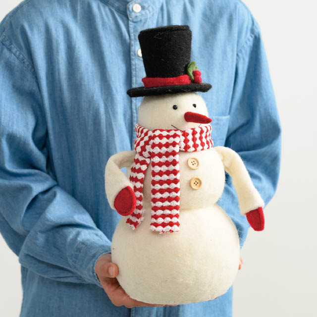 クリスマスデコレーション-5/スノーマン W200×D140×H355