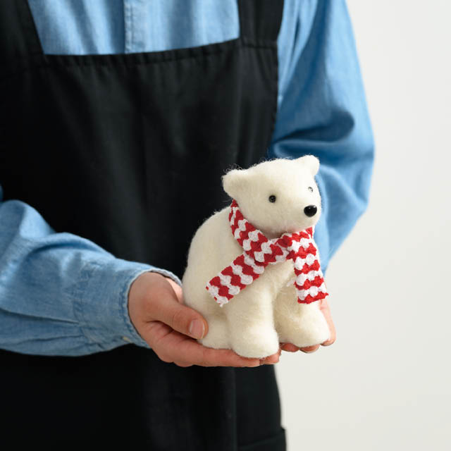 クリスマスデコレーション-6/しろくま W100×D100×H175