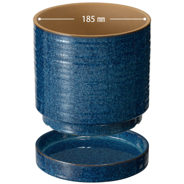 ハンドメイドアートフラワーポット-37 直径200(170)×H180(5寸)