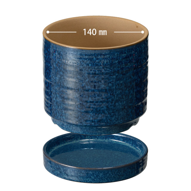 ハンドメイドアートフラワーポット-38 直径150(130)×H135(4寸)