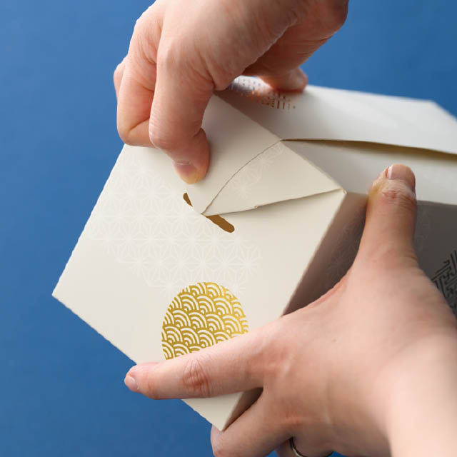 和模様ギフトボックスバッグ型-M W240×D160×H110