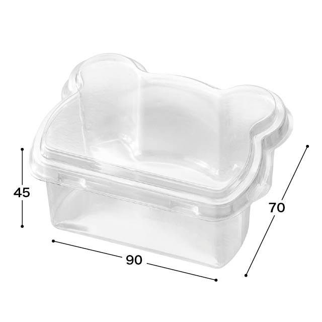 無地クマデリボックス-1 W90×D70×H45