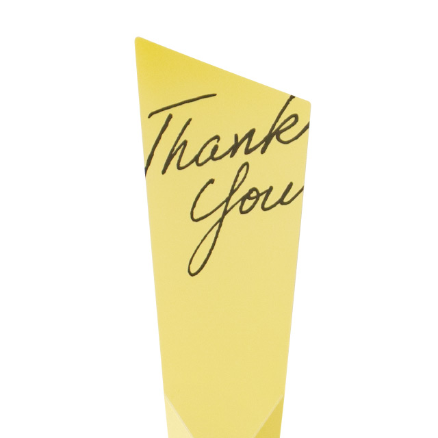 サンキューフラワーPPピック-8/イエロー W40×H200(イエロー)