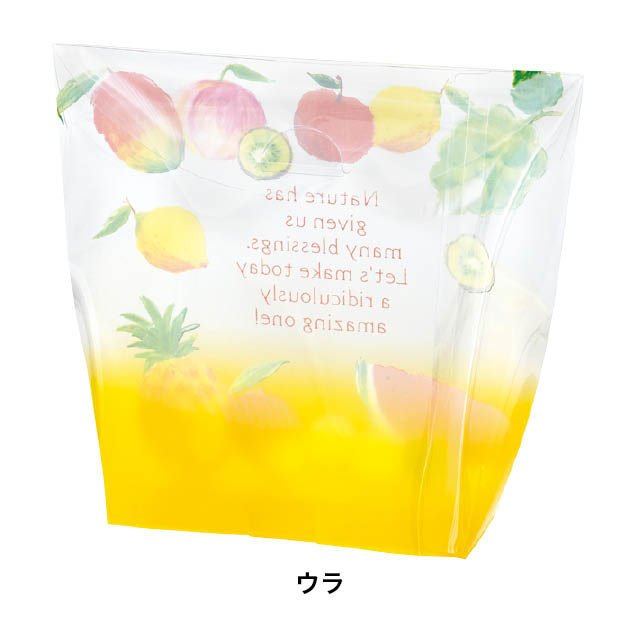 ビタミンカラーフルーツスタンドPETクリアBOX-1 W190(130)×D60×H170