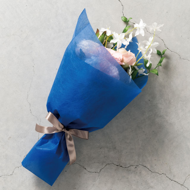 WRAPFLEX不織布ロール-23/ブルー ブルー 65cm幅