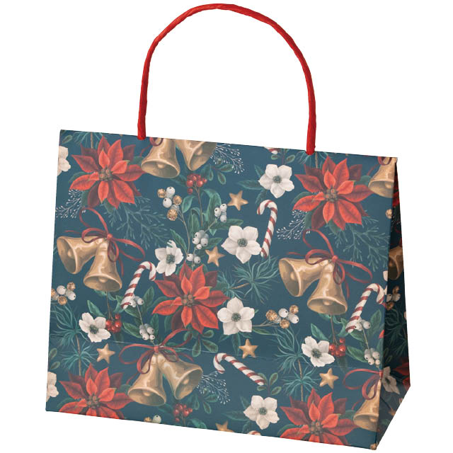 クリスマスファンファーレフラップペーパーバッグ-1 クリスマスファンファーレ W180×D80×H150