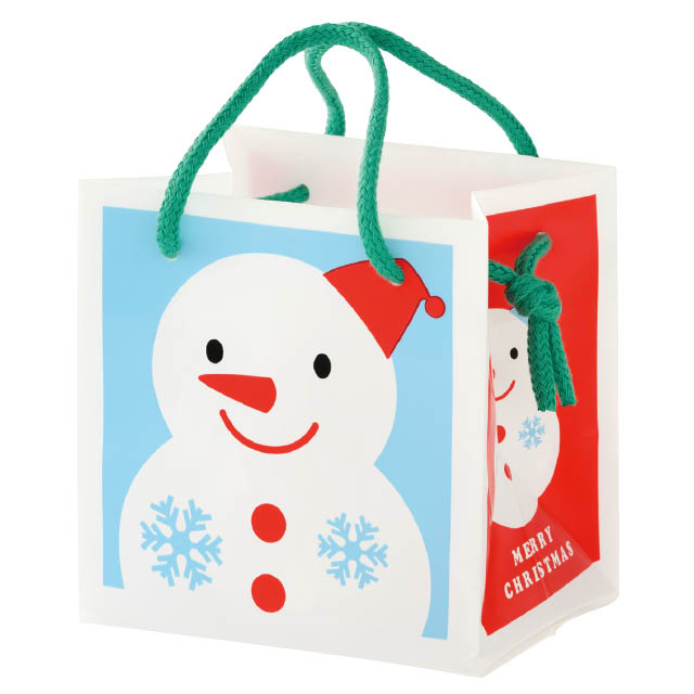 クリスマスハッピーサンタ&スノーマンキューブバッグ-2 W120×D90×H120