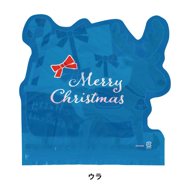 トナカイダイカットジップ付バッグ-S トナカイ W185×H185