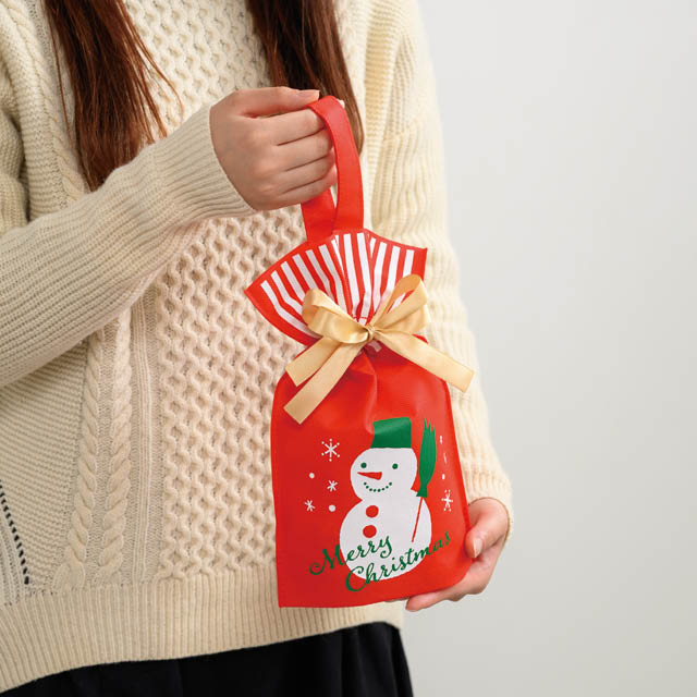 雪だるま不織布バッグ-XS W180×D80×H290