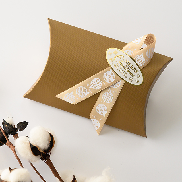 無地ピローボックス-4／マットゴールド マットゴールド W175(140)×D35×H110