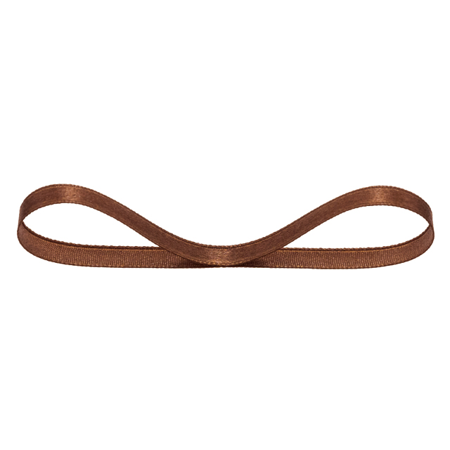 サテンリボンBROWN6mm