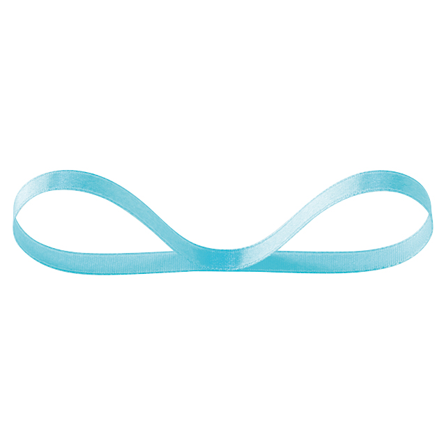 サテンリボンAQUABLUE6mm