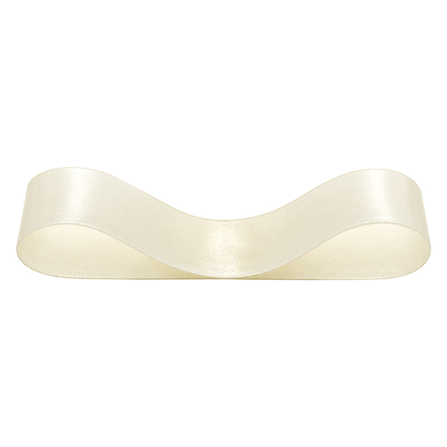 サテンリボンIVORY19mm