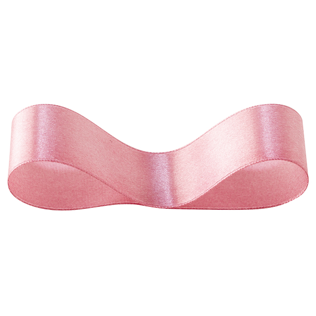 サテンリボンSMOKYPINK25mm