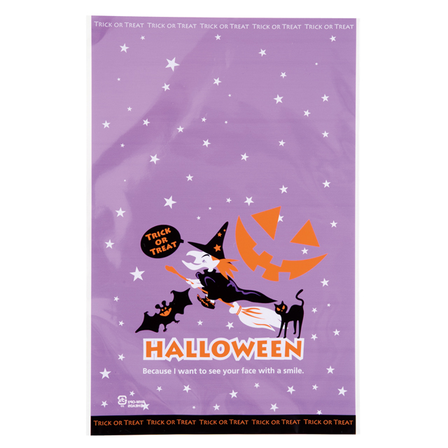 ブラックハロウィンOPPギフトバッグ-2