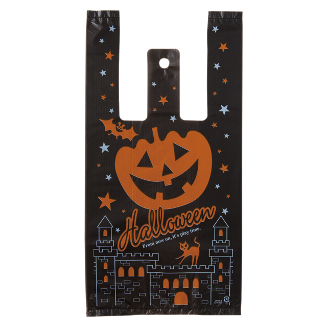ブラックハロウィンレジバッグ-S