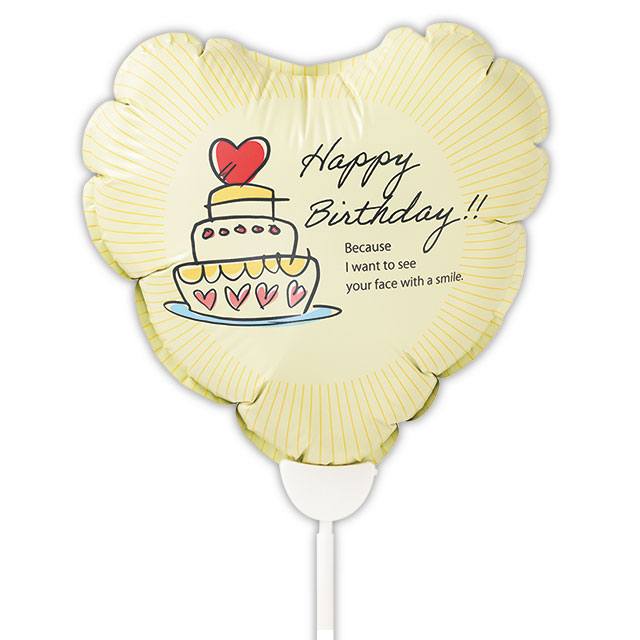 バルーンフラワーピックL-2/BIRTHDAY