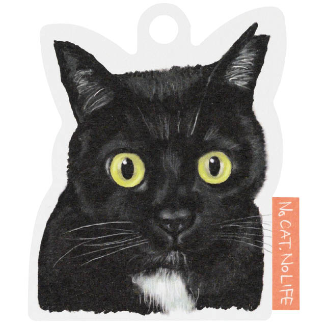 チャリティーアニマルタグ(黒ネコ)-1｜ギフト、ラッピング用品、包装資材通販 HEADS ヘッズ