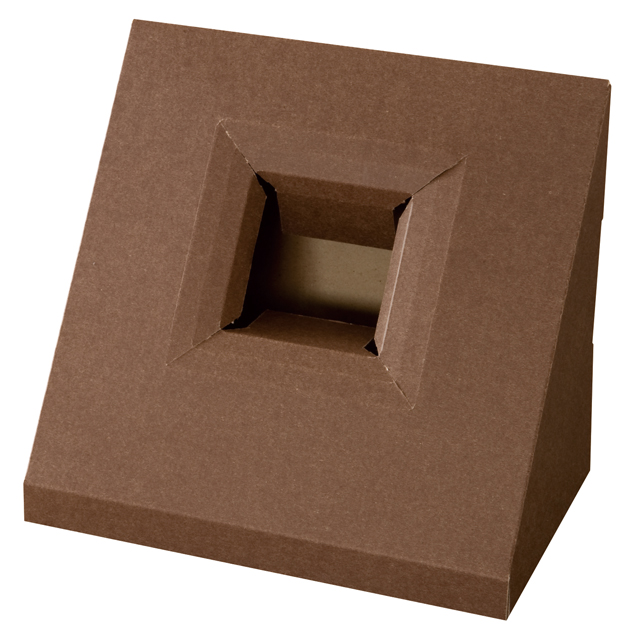 フラワークリアワイドBOX斜めスタンド-ブラウンS