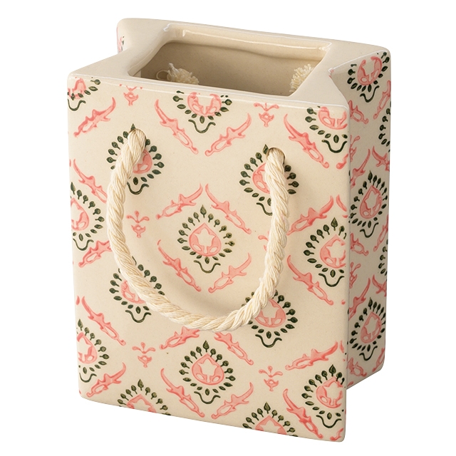 バッグ型花瓶ハンドメイドプリントフラワーベース 13 ギフト ラッピング用品 包装資材通販 Heads ヘッズ