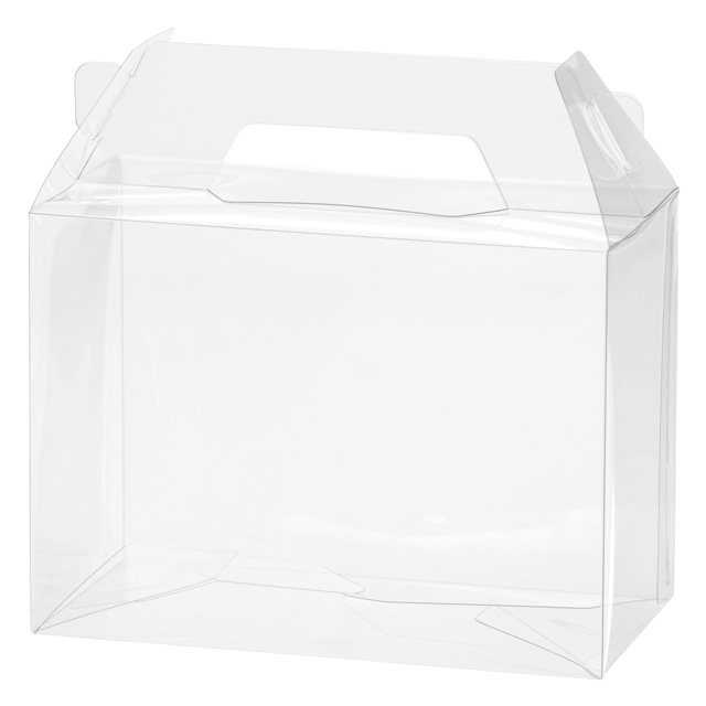 無地ハンドルPETクリアBOX-4