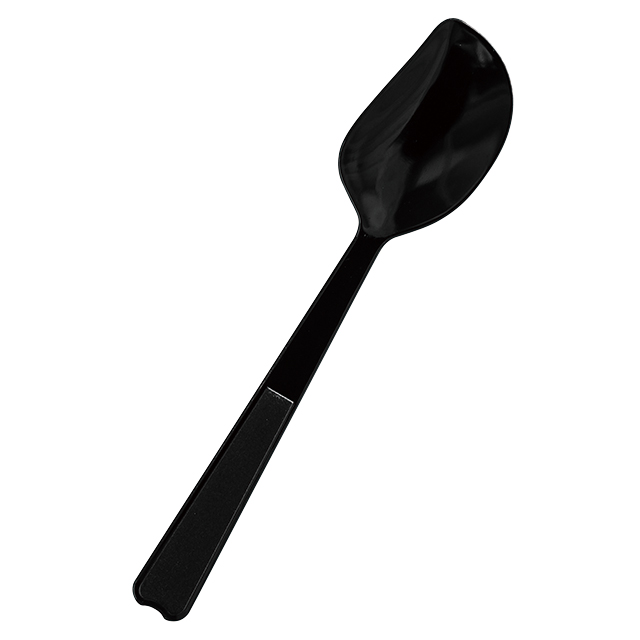 無地スプーン-1/ブラック(W21×H100 ブラック): 食品対応用品 無地スプーン-1/ブラック(W21×H100 ブラック): 食品対応用品