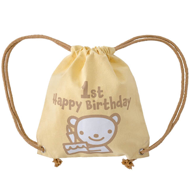 パーティーベアコットンナップサック-2