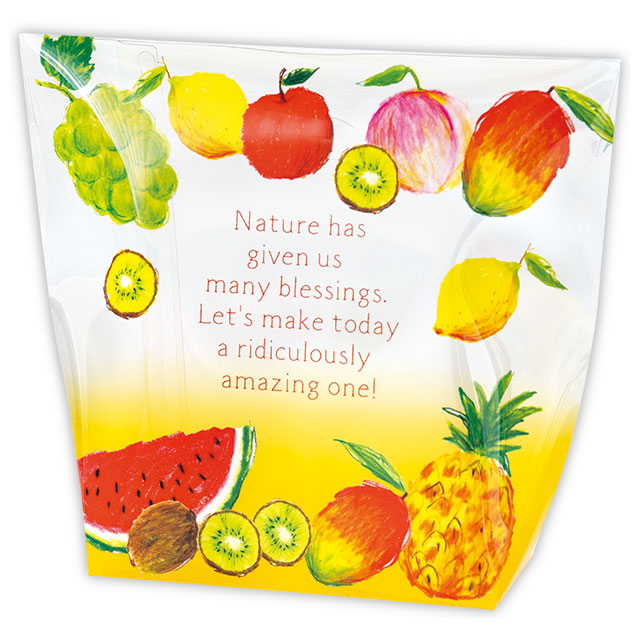 ビタミンカラーフルーツスタンドPETクリアBOX-1