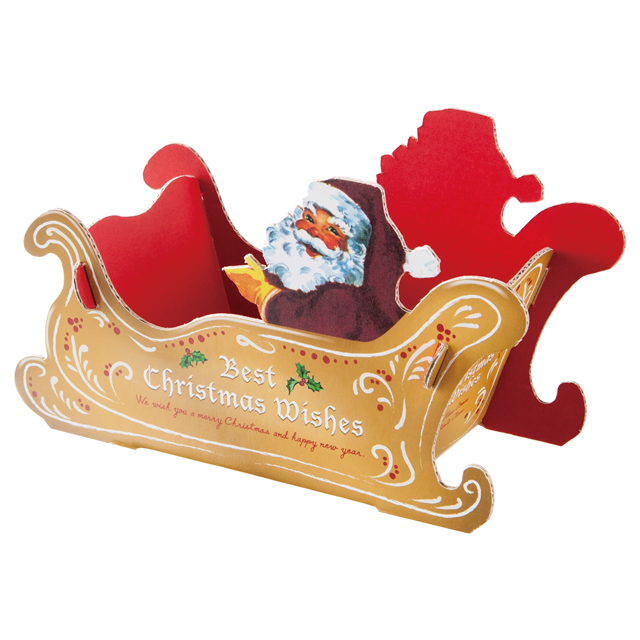 クリスマスアンティークサンタワンタッチトレイ-3