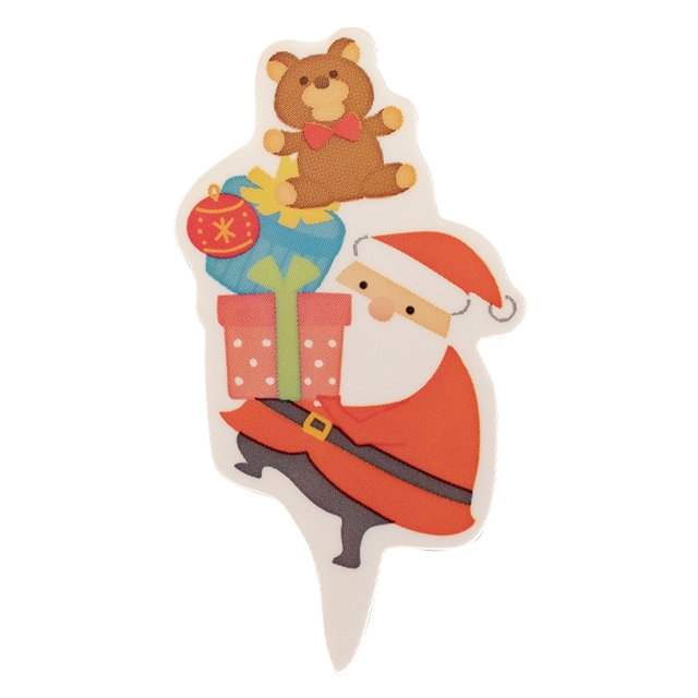 クリスマスチャビーサンタケーキピック-1