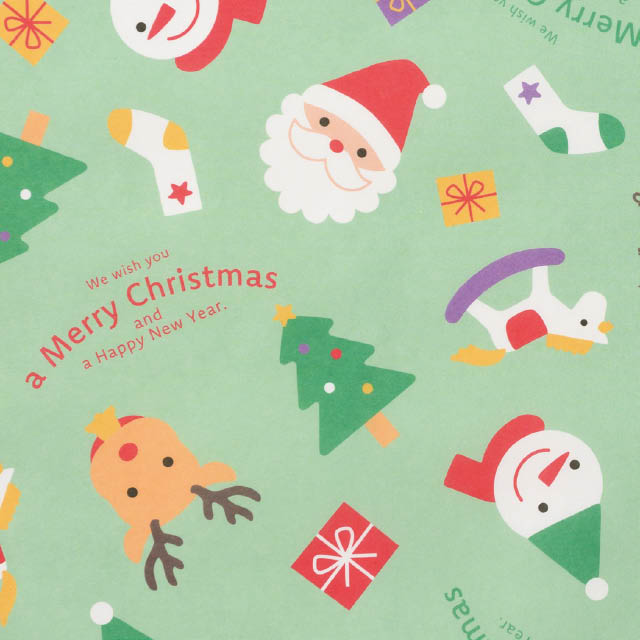 チャーミングクリスマス包装紙-1(全紙)