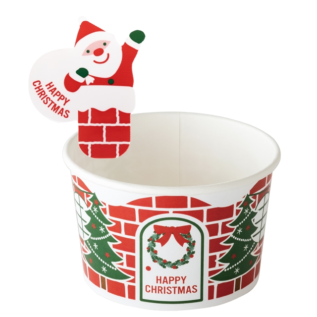 クリスマスカップ&ケーキピックセット-1(サンタ): セット商品・限定
