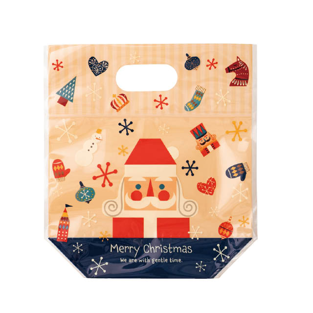 クリスマス北欧ジップ付バッグ-SS