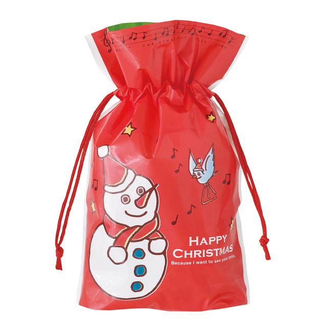 クリスマスジョリーバンドギフト巾着バッグ-4